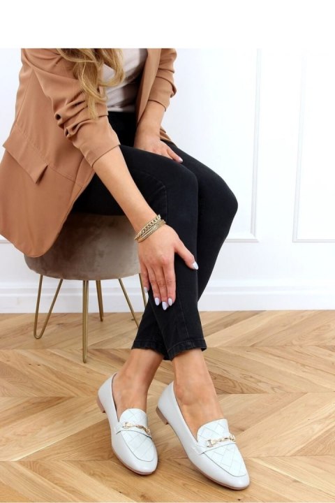 MOKASYNY DAMSKIE SZARE JL76 GREY - Inello MOKASYNY DAMSKIE SZARE JL76 GREY - Inello