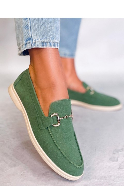Mokasyny damskie MILVA GREEN - Inello Mokasyny damskie MILVA GREEN - Inello