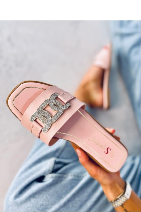 Sandał Klapki z cyrkoniami MILLE PINK - Inello Sandał Klapki z cyrkoniami MILLE PINK - Inello