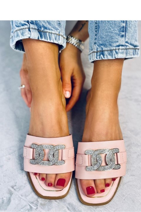 Sandał Klapki z cyrkoniami MILLE PINK - Inello Sandał Klapki z cyrkoniami MILLE PINK - Inello
