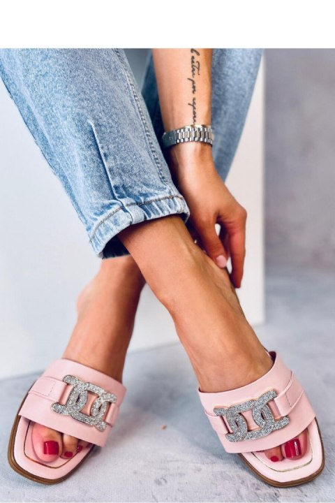Sandał Klapki z cyrkoniami MILLE PINK - Inello Sandał Klapki z cyrkoniami MILLE PINK - Inello