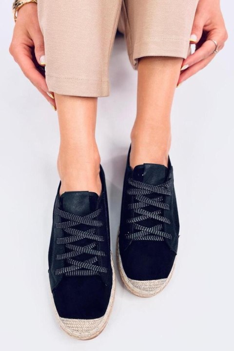 Trampki espadryle FELIX BLACK - Inello Trampki espadryle FELIX BLACK - Inello
