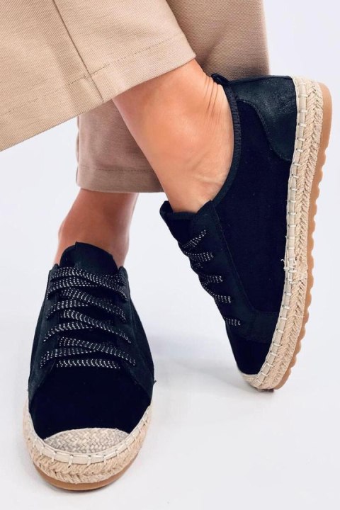 Trampki espadryle FELIX BLACK - Inello Trampki espadryle FELIX BLACK - Inello