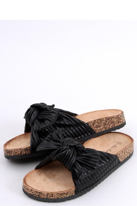 Sandał Klapki korkowe MOSS BLACK - Inello Sandał Klapki korkowe MOSS BLACK - Inello