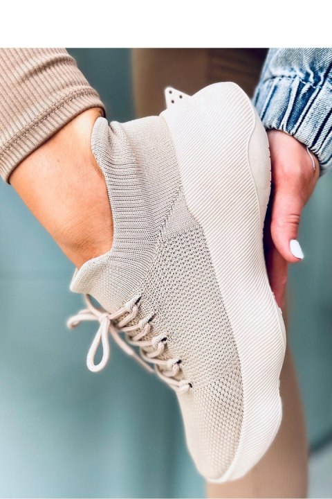 Skarpetkowe buty sportowe DESIRE KHAKI - Inello Skarpetkowe buty sportowe DESIRE KHAKI - Inello