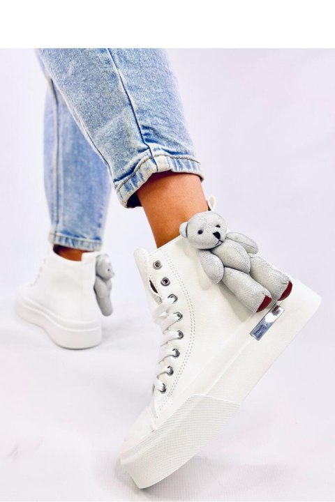 Trampki z misiem ROOKS WHITE - Inello Trampki z misiem ROOKS WHITE - Inello