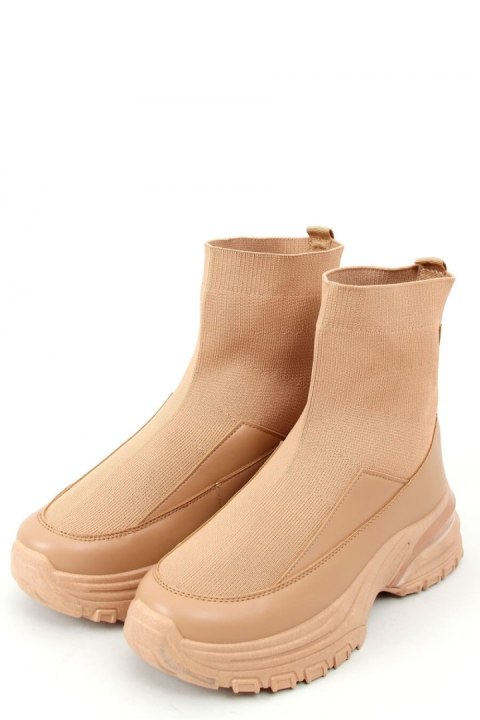 Buty sportowe skarpetkowe camel ZP03 CAMEL - Inello Buty sportowe skarpetkowe camel ZP03 CAMEL - Inello