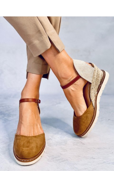 Espadryle na koturnie ELLIO KHAKI - Inello Espadryle na koturnie ELLIO KHAKI - Inello