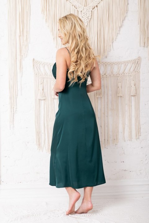 Koszulka nocna Koszula Nocna Model Sanda satyna Green - Kalimo Koszulka nocna Koszula Nocna Model Sanda satyna Green - Kalimo