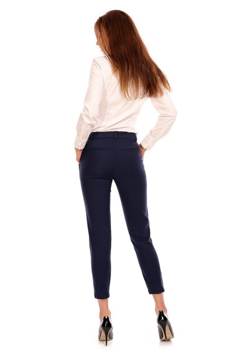 Spodnie Damskie Model 08 Navy - Cabba Spodnie Damskie Model 08 Navy - Cabba