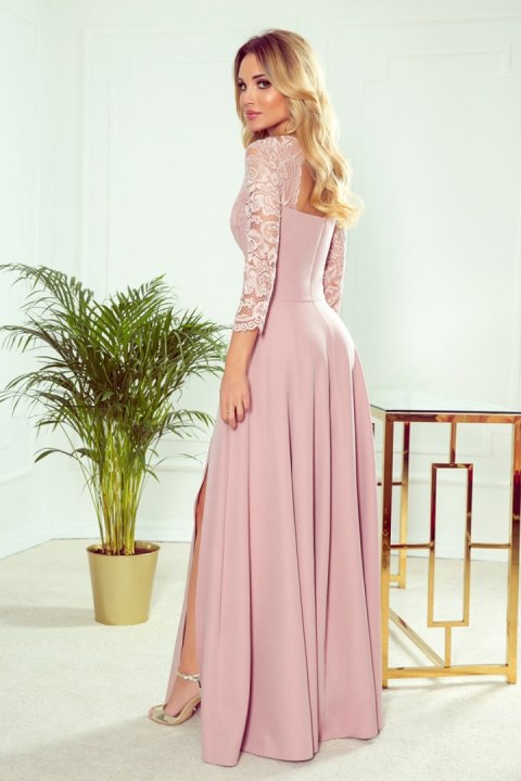 Sukienka Model Amber 309-4 Powder Pink - Numoco Sukienka Model Amber 309-4 Powder Pink - Numoco
