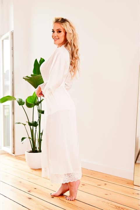 Szlafrok Podomka Model Sumatra satyna Ecru - Kalimo Szlafrok Podomka Model Sumatra satyna Ecru - Kalimo