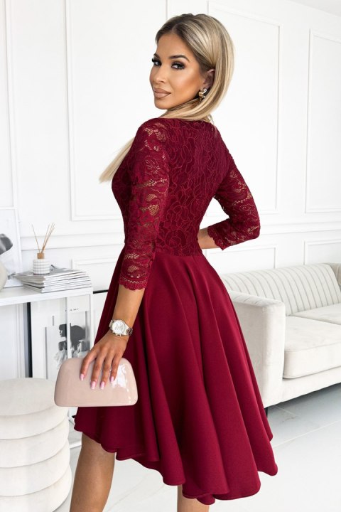 Sukienka Model Nicolle 210-15 Bordo - Numoco Sukienka Model Nicolle 210-15 Bordo - Numoco