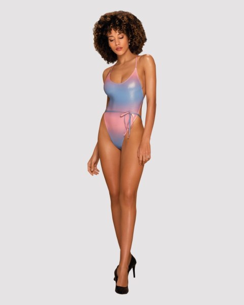Jednoczęściowy strój kąpielowy Kostium kąpielowy Model Rionella Pink/Blue - Obsessive Jednoczęściowy strój kąpielowy Kostium kąpielowy Model Rionella Pink/Blue - Obsessive