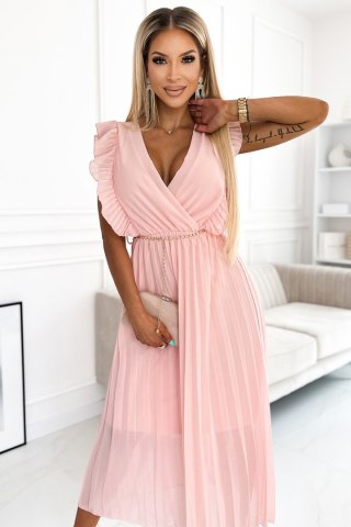 Sukienka Model 470-1 Giorgia Brzoskwinia - Numoco Hurtownia odzieży on-line, moda damska, bielizna i obuwie dla kobiet - Matterh