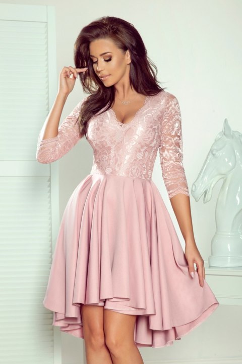 Sukienka Model Nicolle 210-11 Powder Pink - Numoco Sukienka Model Nicolle 210-11 Powder Pink - Numoco