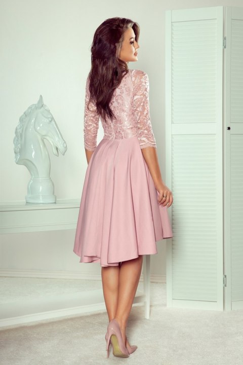 Sukienka Model Nicolle 210-11 Powder Pink - Numoco Sukienka Model Nicolle 210-11 Powder Pink - Numoco