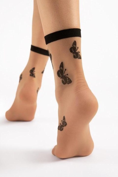 Skarpetki Model Summer 15 Den Nude/Black - Fiore Skarpetki Model Summer 15 Den Nude/Black - Fiore