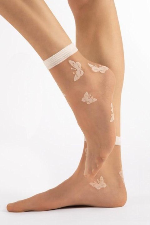 Skarpetki Model Summer 15 Den Nude/White - Fiore Skarpetki Model Summer 15 Den Nude/White - Fiore