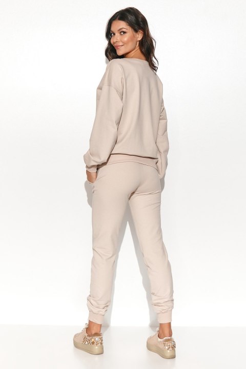 Spodnie Komplet Model NU430 Light Beige - Numinou Spodnie Komplet Model NU430 Light Beige - Numinou