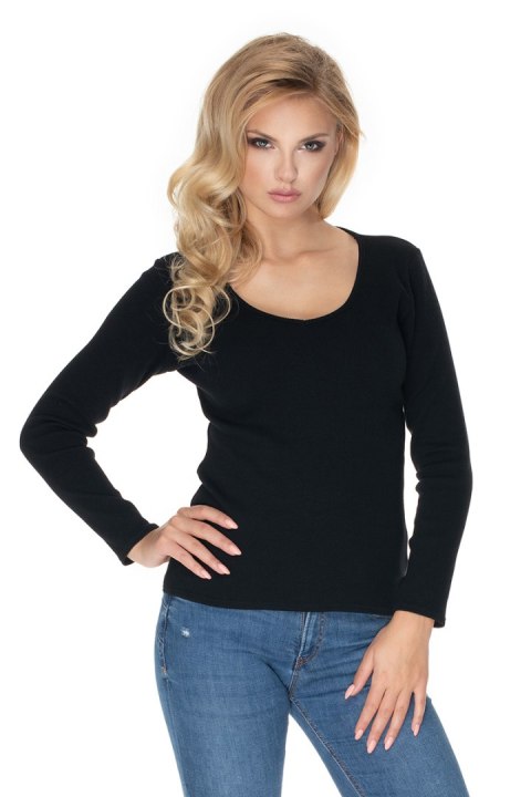 Bluzka Model 0165 Black - PeeKaBoo Bluzka Model 0165 Black - PeeKaBoo