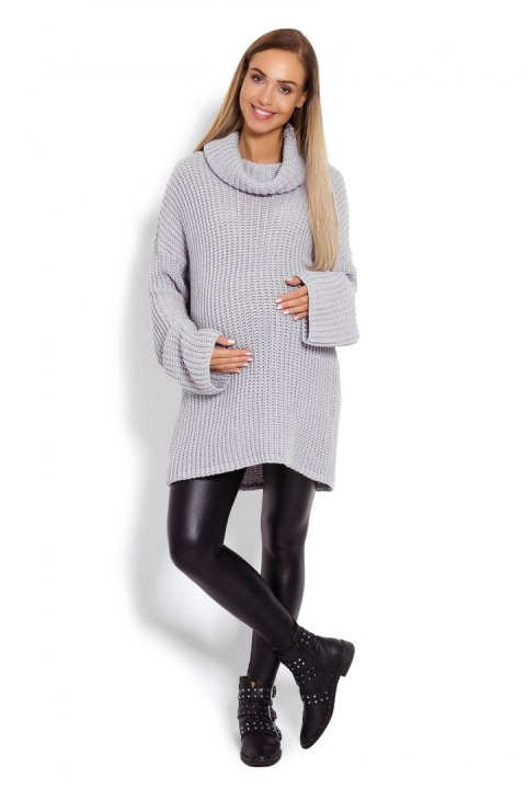Golf Ciążowy Model 70012C Grey - PeeKaBoo Golf Ciążowy Model 70012C Grey - PeeKaBoo