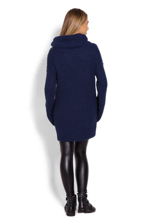 Golf Ciążowy Model 70012C Petrol Navy - PeeKaBoo Golf Ciążowy Model 70012C Petrol Navy - PeeKaBoo