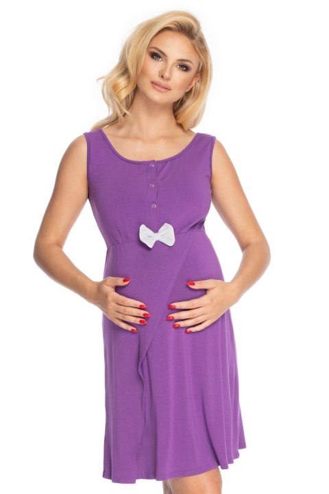 Koszulka nocna Koszula Nocna Ciążowa Model 0179 Violet - PeeKaBoo Koszulka nocna Koszula Nocna Ciążowa Model 0179 Violet - PeeKaBoo