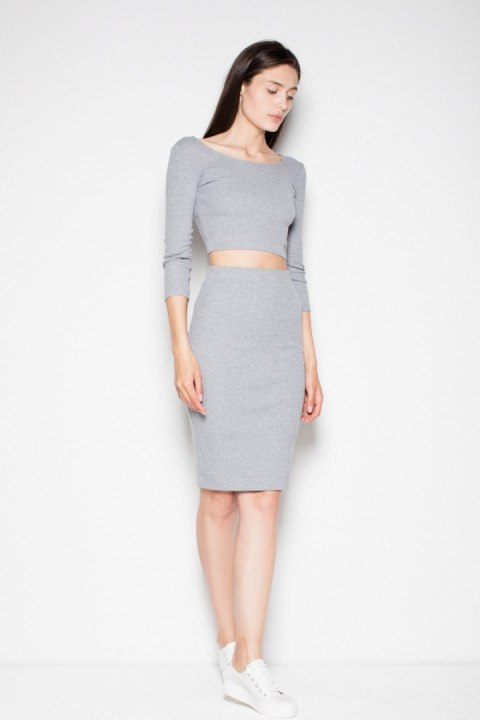 Spódnica Komplet Model VT032 Grey - Venaton Spódnica Komplet Model VT032 Grey - Venaton