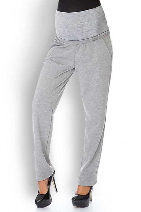 Spodnie Ciążowe Model 1276 Grey - PeeKaBoo Spodnie Ciążowe Model 1276 Grey - PeeKaBoo