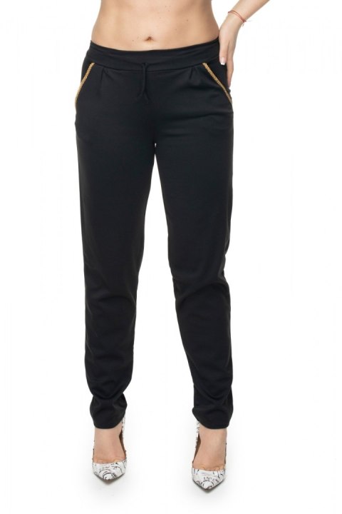 Spodnie Damskie Model 0101 Black - PeeKaBoo Spodnie Damskie Model 0101 Black - PeeKaBoo