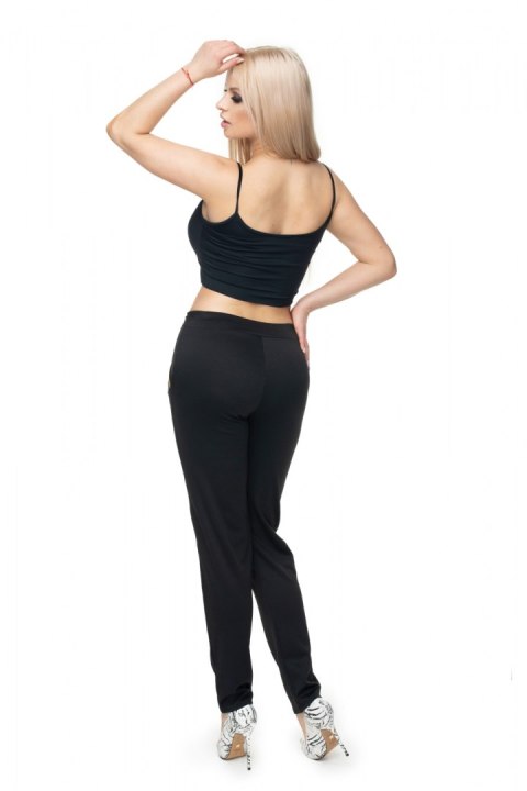 Spodnie Damskie Model 0101 Black - PeeKaBoo Spodnie Damskie Model 0101 Black - PeeKaBoo
