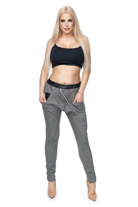 Spodnie Damskie Model 0103 Dark Grey - PeeKaBoo Spodnie Damskie Model 0103 Dark Grey - PeeKaBoo