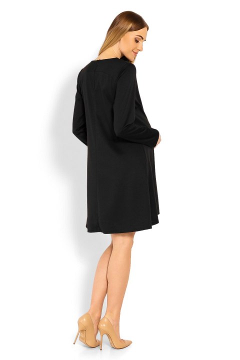 Sukienka Ciążowa Model 1359C Black - PeeKaBoo Sukienka Ciążowa Model 1359C Black - PeeKaBoo