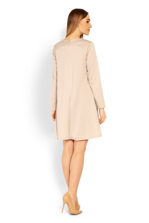 Sukienka Model 1359 Beige - PeeKaBoo Sukienka Model 1359 Beige - PeeKaBoo