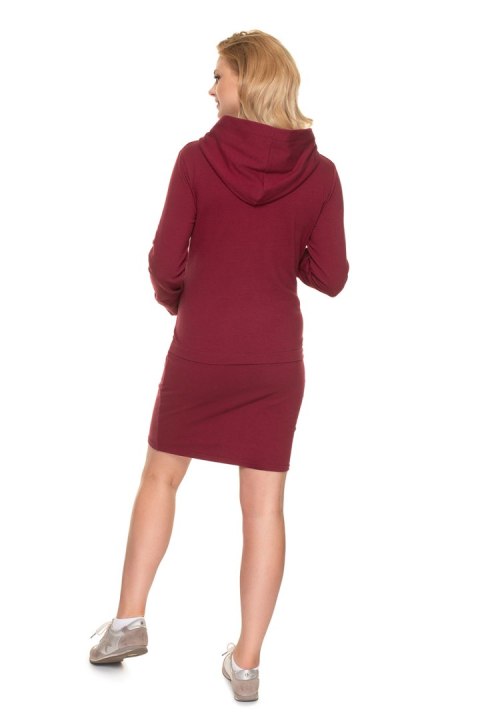 Sukienka Model 1713 Bordo - PeeKaBoo Sukienka Model 1713 Bordo - PeeKaBoo