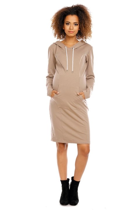 Sukienka model 1580 Cappuccino - PeeKaBoo Sukienka model 1580 Cappuccino - PeeKaBoo
