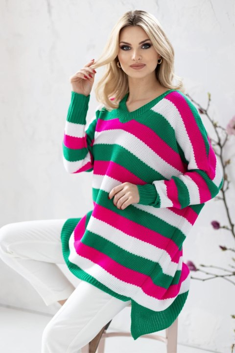 Sweter Damski Model 30091 Dark Green - PeeKaBoo Sweter Damski Model 30091 Dark Green - PeeKaBoo