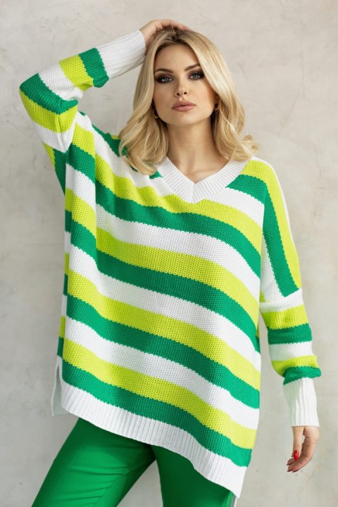 Sweter Damski Model 30091 Ecru - PeeKaBoo Sweter Damski Model 30091 Ecru - PeeKaBoo