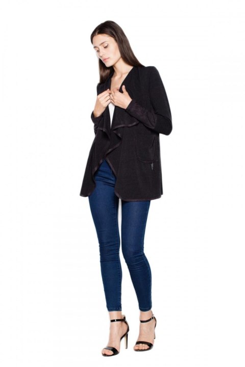 Sweter Damski Model VT036 Black - Venaton Sweter Damski Model VT036 Black - Venaton