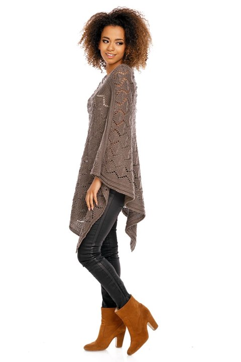 Sweter Poncho model 30012 Mocca - PeeKaBoo Sweter Poncho model 30012 Mocca - PeeKaBoo
