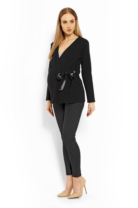 Bluzka Ciążowa Model 1626C Black - PeeKaBoo Bluzka Ciążowa Model 1626C Black - PeeKaBoo