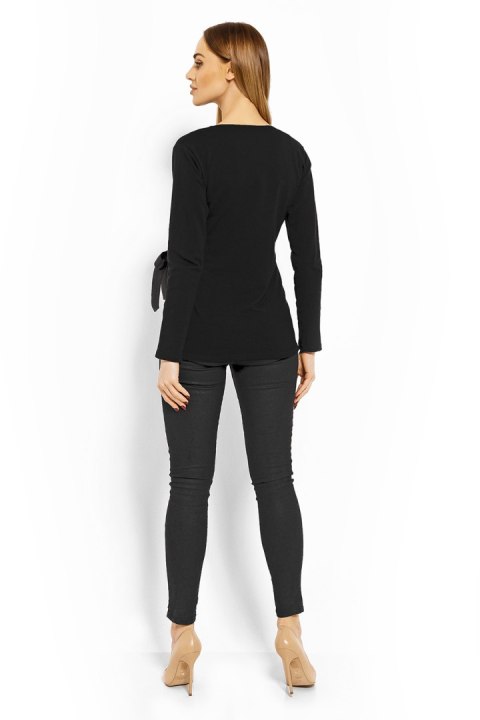 Bluzka Ciążowa Model 1626C Black - PeeKaBoo Bluzka Ciążowa Model 1626C Black - PeeKaBoo