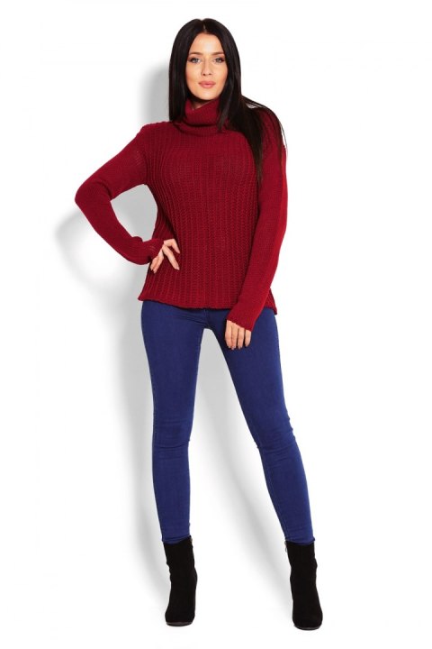 Golf Damski Model 70014 Bordo - PeeKaBoo Golf Damski Model 70014 Bordo - PeeKaBoo