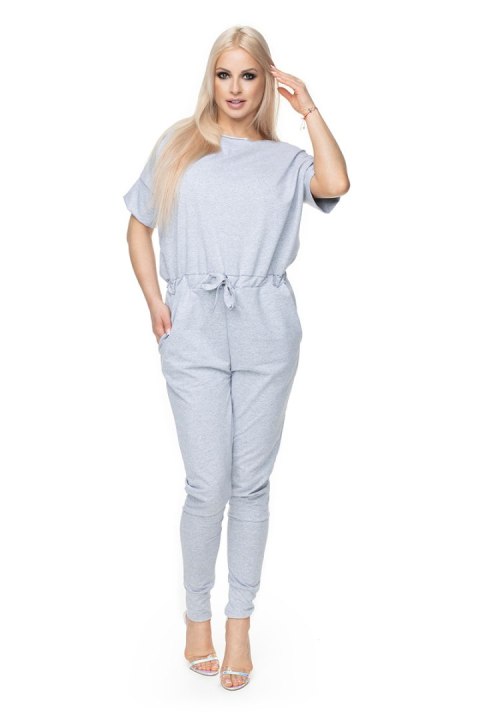 Kombinezon Damski Model 0124 Grey - PeeKaBoo Kombinezon Damski Model 0124 Grey - PeeKaBoo