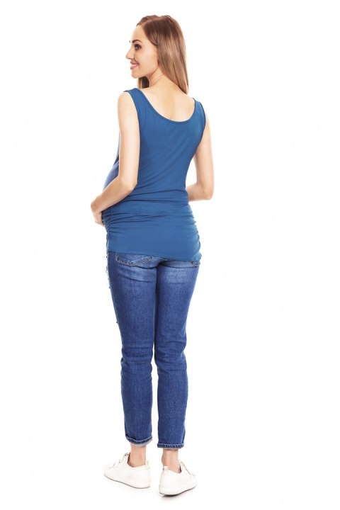 Koszulka ciążowa Model 0141 Blue - PeeKaBoo Koszulka ciążowa Model 0141 Blue - PeeKaBoo