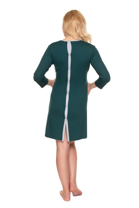 Koszulka nocna Koszula Nocna Ciążowa Model 0197 Butelkowa Zieleń - PeeKaBoo Koszulka nocna Koszula Nocna Ciążowa Model 0197 Butelkowa Zieleń - PeeKaBoo