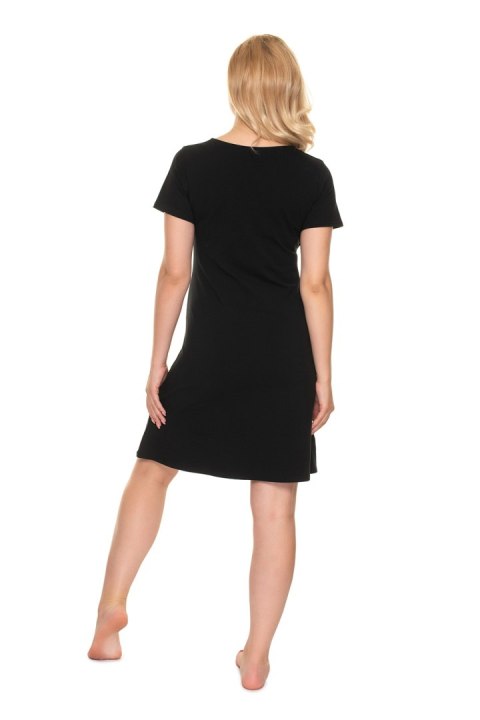 Koszulka nocna Koszula Nocna Ciążowa Model 0203 Black - PeeKaBoo Koszulka nocna Koszula Nocna Ciążowa Model 0203 Black - PeeKaBoo