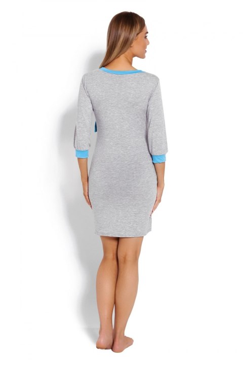 Koszulka nocna Koszula Nocna Ciążowa Model 1681 Grey - PeeKaBoo Koszulka nocna Koszula Nocna Ciążowa Model 1681 Grey - PeeKaBoo