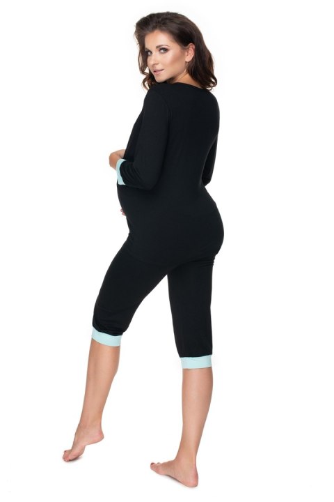Piżama Damska Model 0153 Black - PeeKaBoo Piżama Damska Model 0153 Black - PeeKaBoo